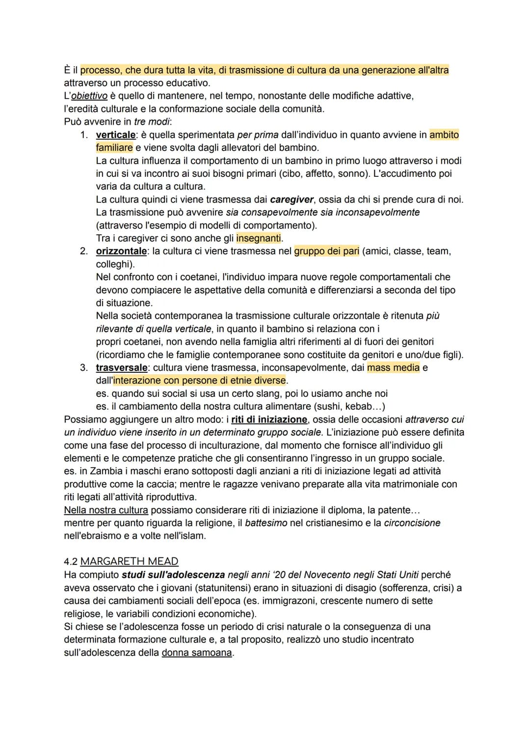 L'ANTROPOLOGIA
1. COS'E' L'ANTROPOLOGIA
il termine antropologia deriva dal greco anthropos (uomo) e logos (studio); il significato
letterale