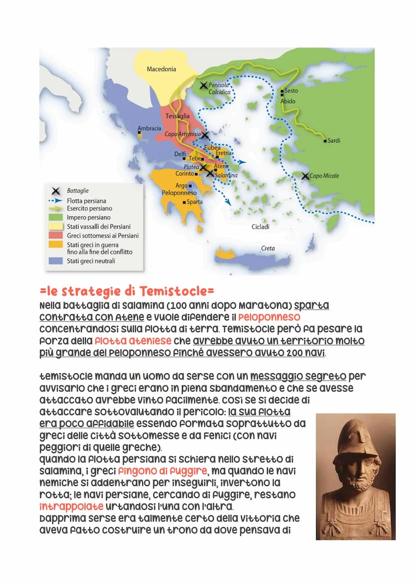 La 1ª guerra persiana
-Le cause del conflitto=
il re persiano ciro il grande conquista la capitale
della Lidia, sardi e inizia un'aggressiva