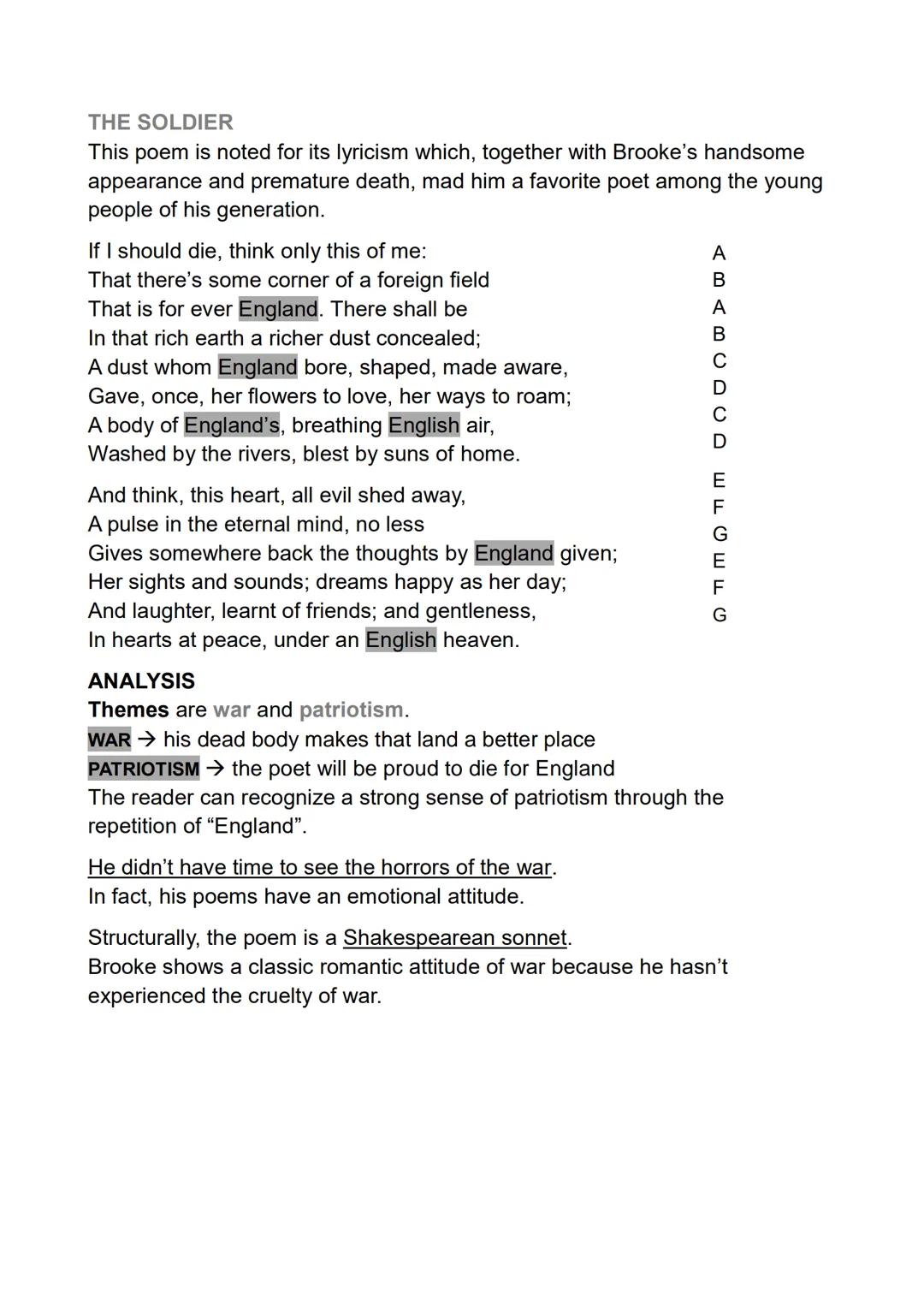 # THE WAR POETS
When the First World War broke out, thousand of young men volunteered for
military service; most of them regarded the confli