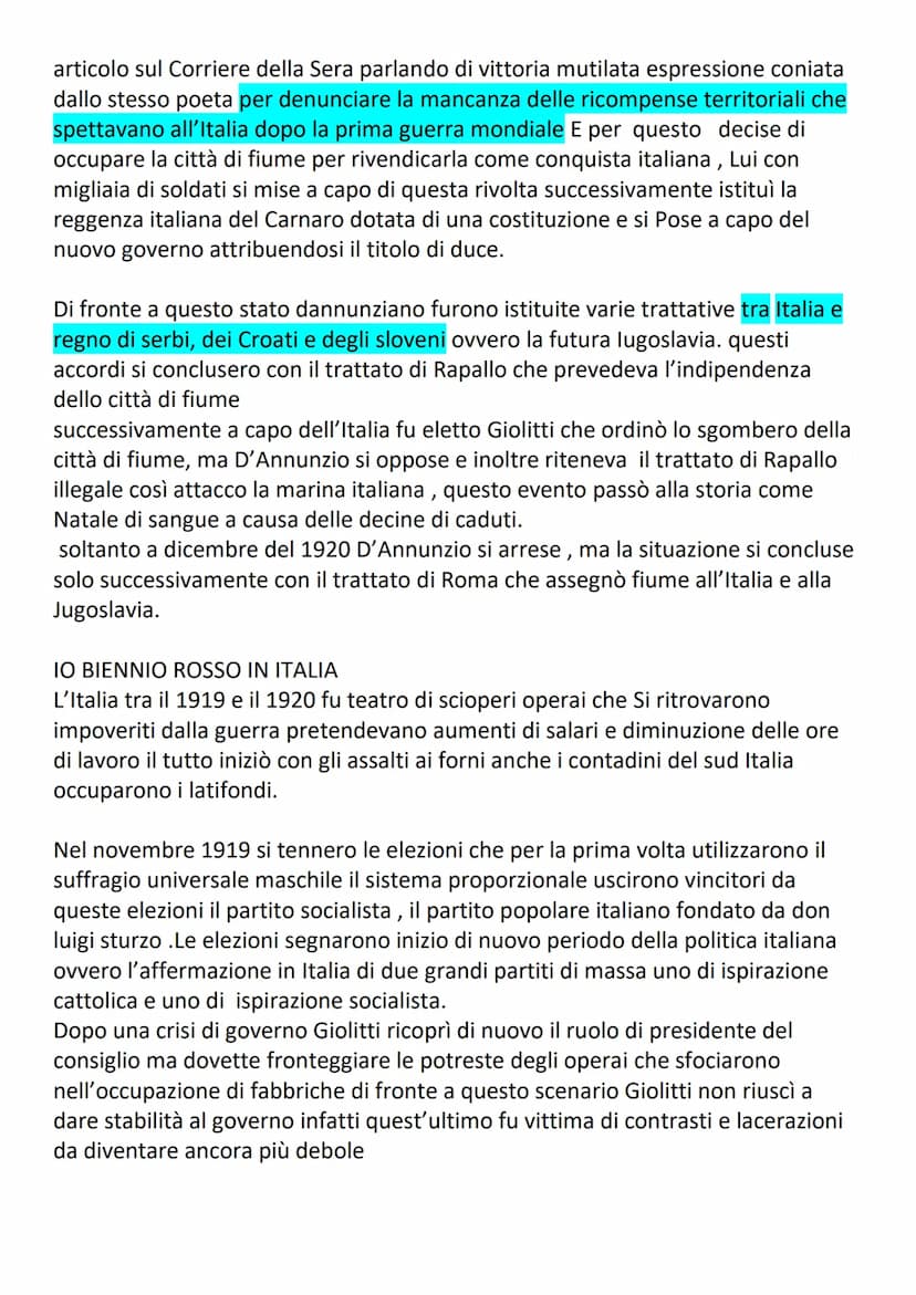 Il dopo guerra
Dai dati negli anni successivi emersero circa 2 milioni di caduti, questi decessi
comportarono una modifica della struttura d
