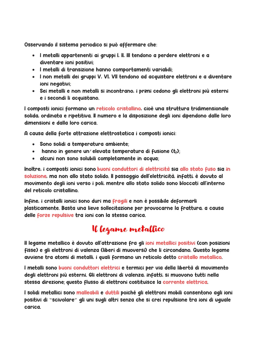 I legami chimici
Gli elementi presenti in natura sono solo ottantanove. Tutti i corpi dell'Universo
esistono perché questi ottantanove atomi