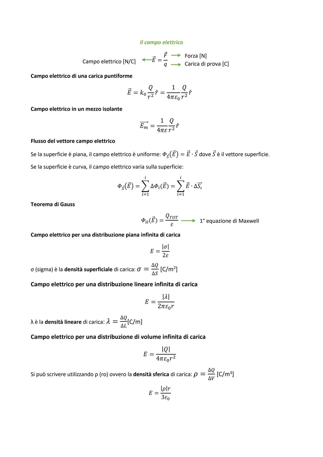 La carica elettrica e la legge di Coulomb
Carica elettrica elementare: e = 1,6022 10-19 C.
Forza di Coulomb
Forza della prima
carica sulla s