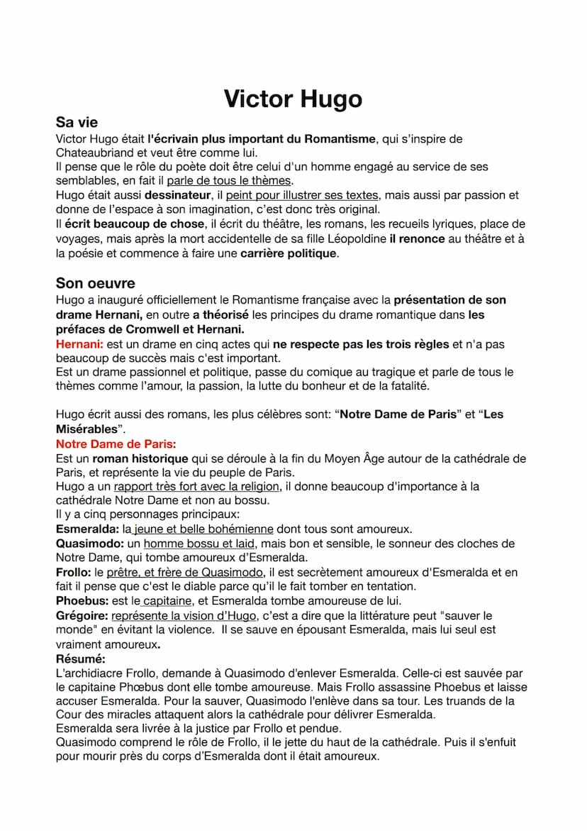 Chateaubriand
Sa vie
François-René de Chateaubriand est un un voyageur, un homme d'état et écrivain
français, qui vit pendant la fracture hi