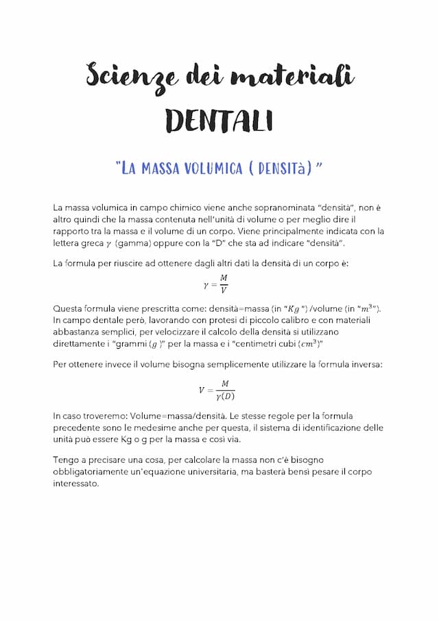 Know LA MASSA VOLUMICA - Sintesi, Riassunto thumbnail