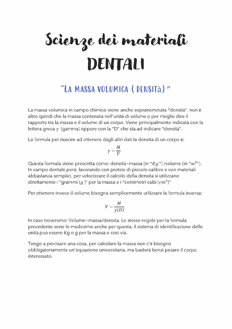 Know LA MASSA VOLUMICA - Sintesi, Riassunto thumbnail