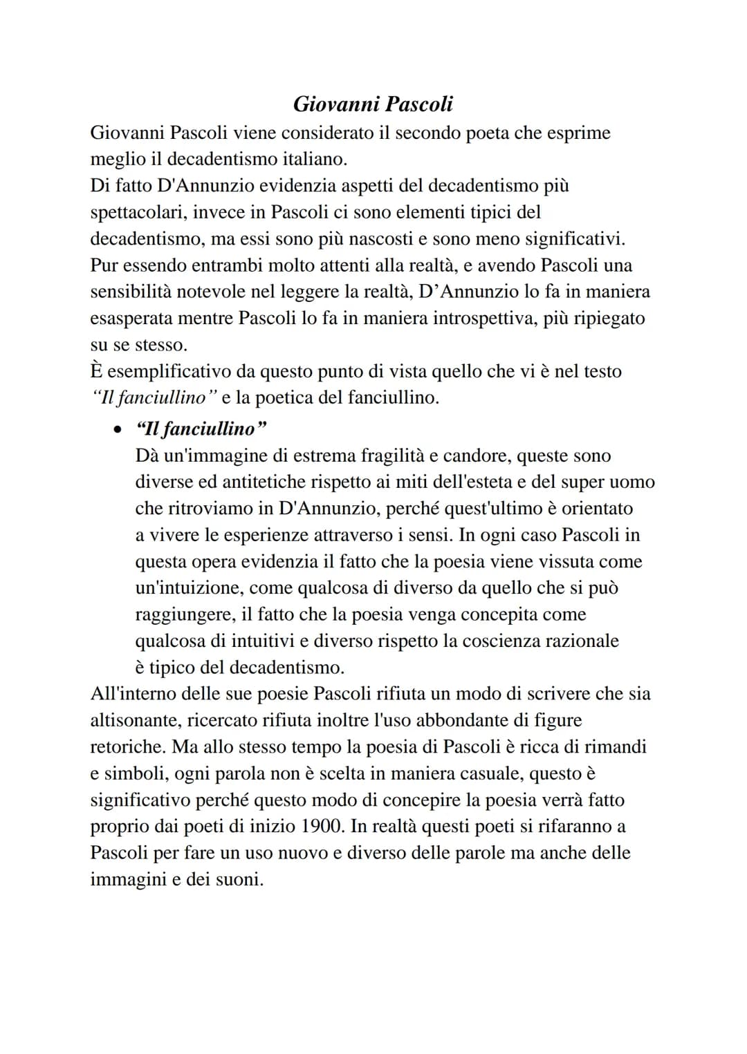 • "Myricae"
La prima edizione risale al 1891, anche se successivamente
ve ne saranno altre cinque: quella considerata più definitiva
compren