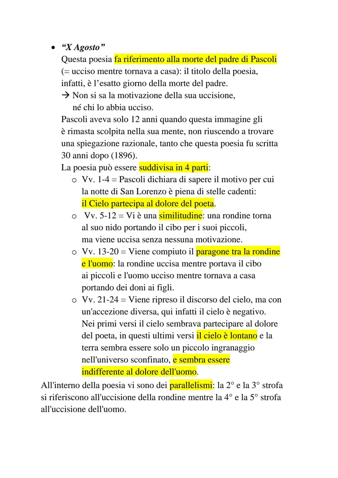 • "Myricae"
La prima edizione risale al 1891, anche se successivamente
ve ne saranno altre cinque: quella considerata più definitiva
compren