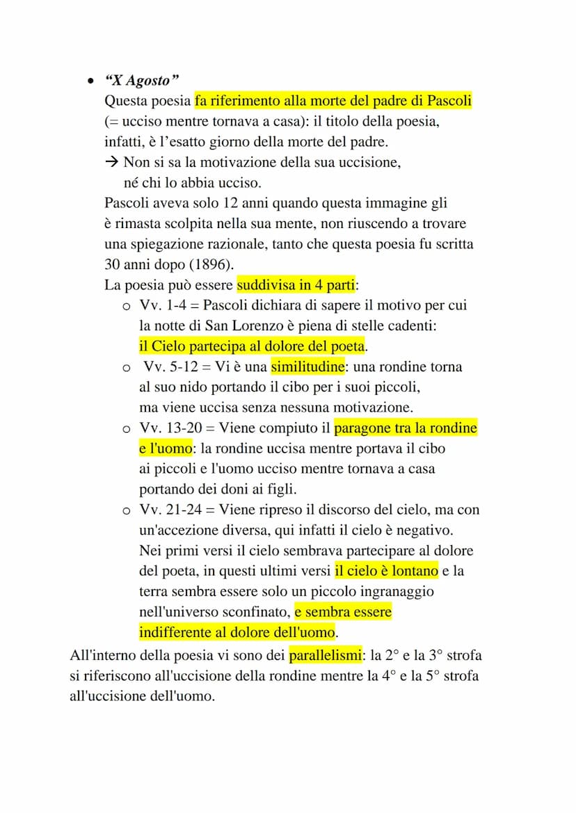 • "Myricae"
La prima edizione risale al 1891, anche se successivamente
ve ne saranno altre cinque: quella considerata più definitiva
compren