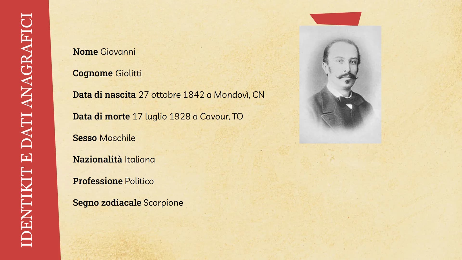 GIOVANNI GIOLITTI -
VITA E POLITICA
Descrizione dettagliata della biografia
e della politica di Giovanni Giolitti che
fu tre volte premier. 