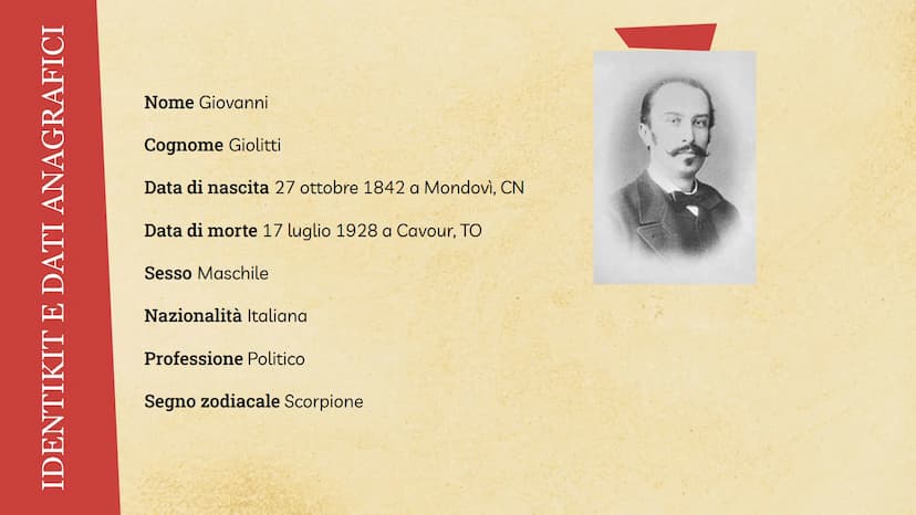 GIOVANNI GIOLITTI -
VITA E POLITICA
Descrizione dettagliata della biografia
e della politica di Giovanni Giolitti che
fu tre volte premier. 