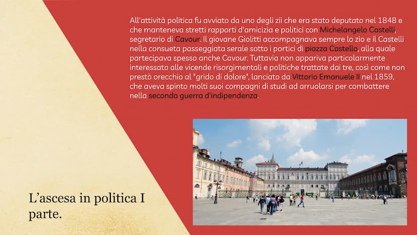 GIOVANNI GIOLITTI -
VITA E POLITICA
Descrizione dettagliata della biografia
e della politica di Giovanni Giolitti che
fu tre volte premier. 
