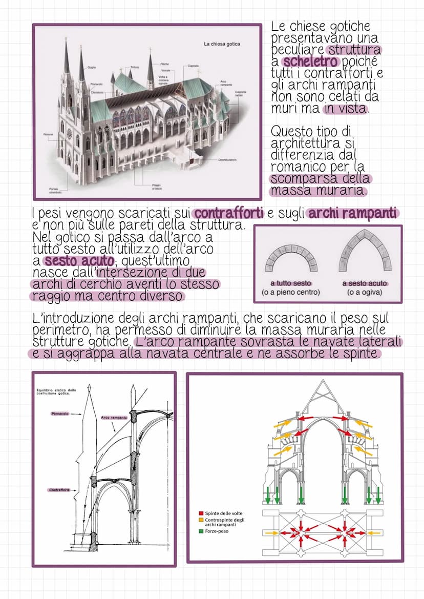Architettura getica
Durante il XII secolo in Europa și assiste ad un nuovo modo
di concepire l'architettura è l'arte; nell'architettura si r