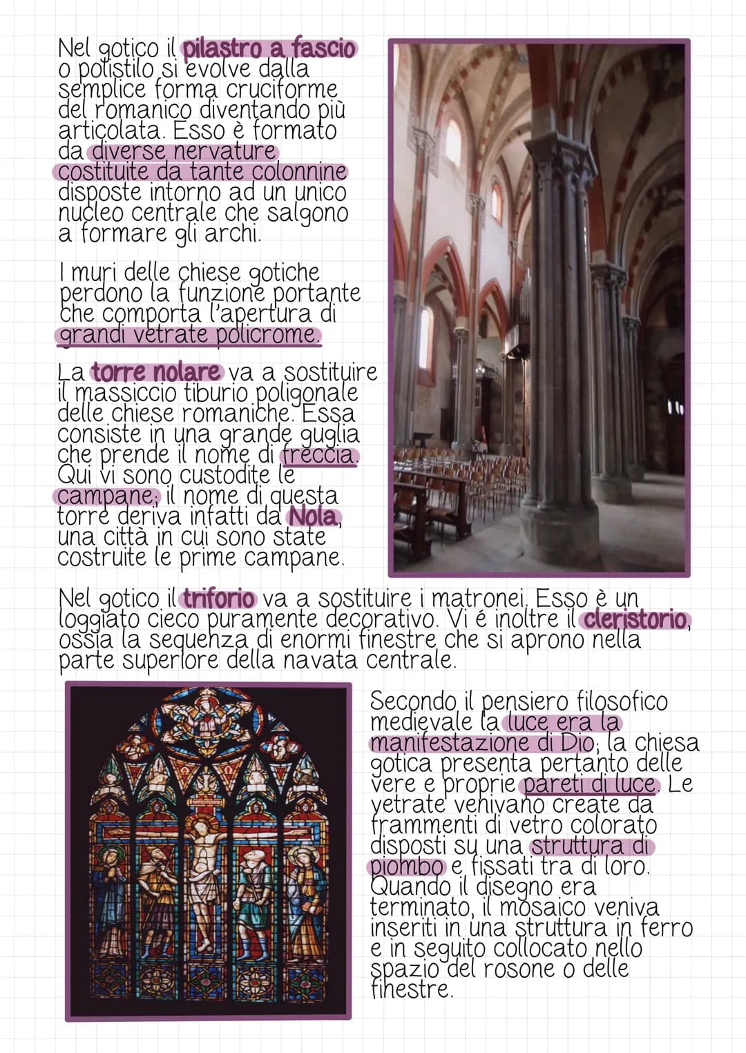 Architettura getica
Durante il XII secolo in Europa și assiste ad un nuovo modo
di concepire l'architettura è l'arte; nell'architettura si r