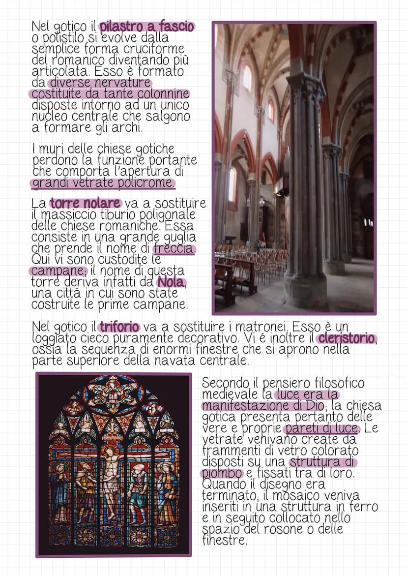 Architettura getica
Durante il XII secolo in Europa și assiste ad un nuovo modo
di concepire l'architettura è l'arte; nell'architettura si r