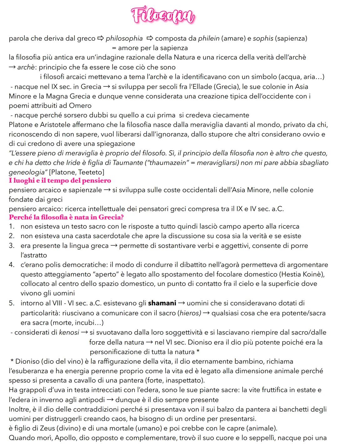 Filosofia
composta da philein (amare) e sophis (sapienza)
= amore per la sapienza
parola che deriva dal greco philosophia
la filosofia più a