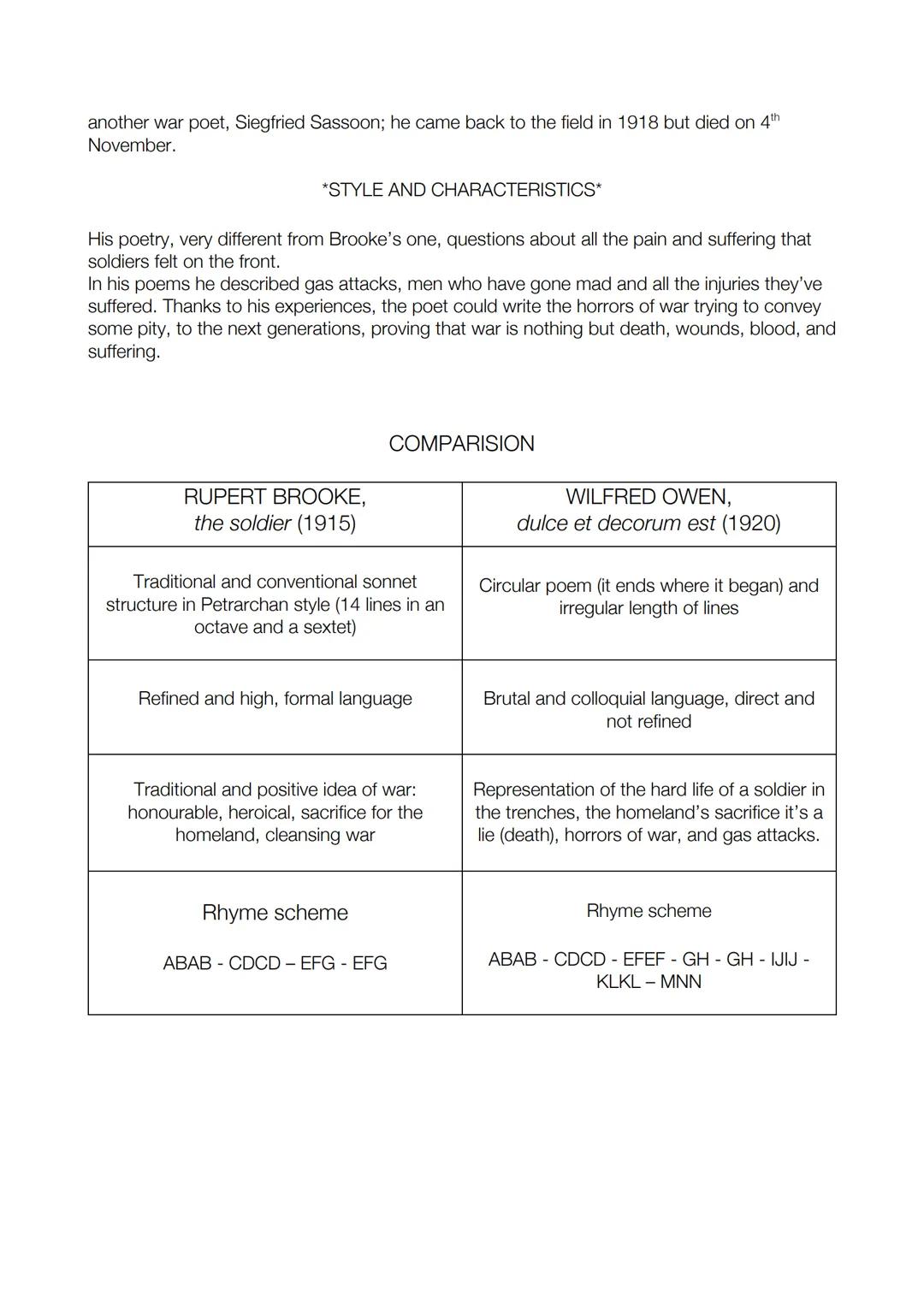 # THE WAR POETS

*Historical and social background*

The First World War broke out in 1914 and immediately came out as one of the bloodiest
