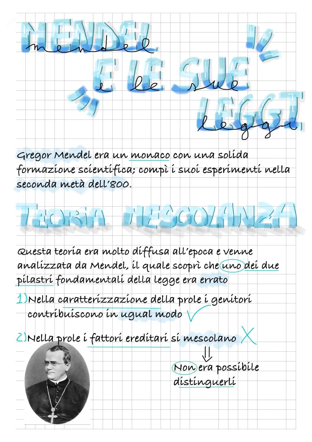 Le Leggi di Mendel: Schema Facile e Spiegate ai Bambini