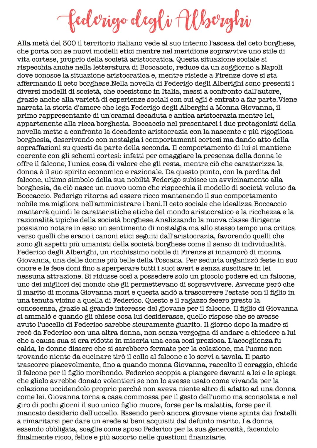 Giovanni Boccaccio
• Vita
Era nato a Certaldo nel 1313, altri studiosi dicono però che sarebbe nato a Firenze
perché ha vissuto buona parte 