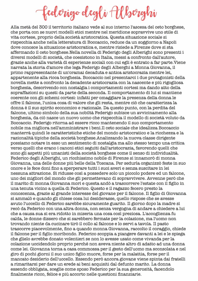 Giovanni Boccaccio
• Vita
Era nato a Certaldo nel 1313, altri studiosi dicono però che sarebbe nato a Firenze
perché ha vissuto buona parte 