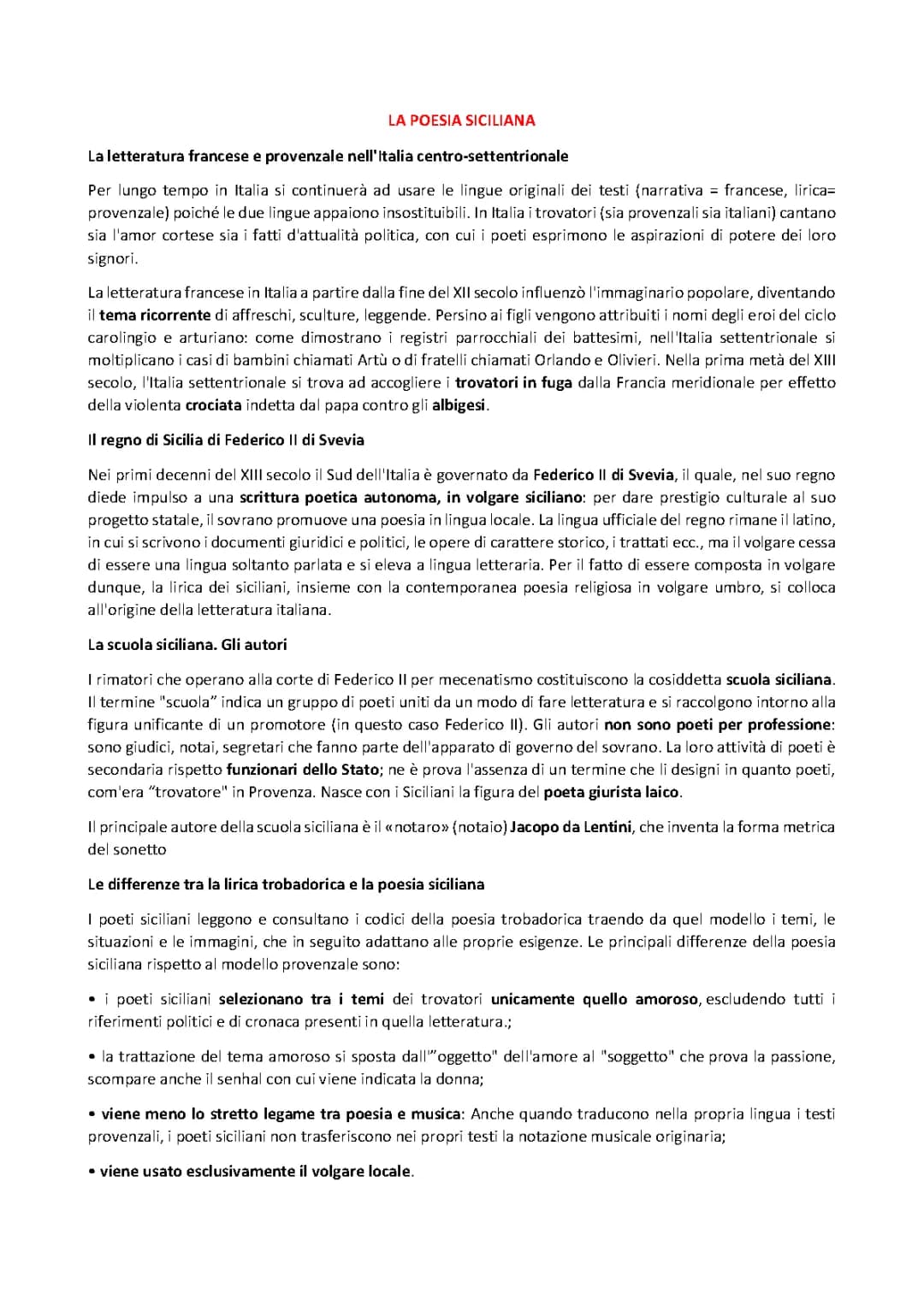 Scuola Siciliana: Poesie, Autori e Riassunto Facile