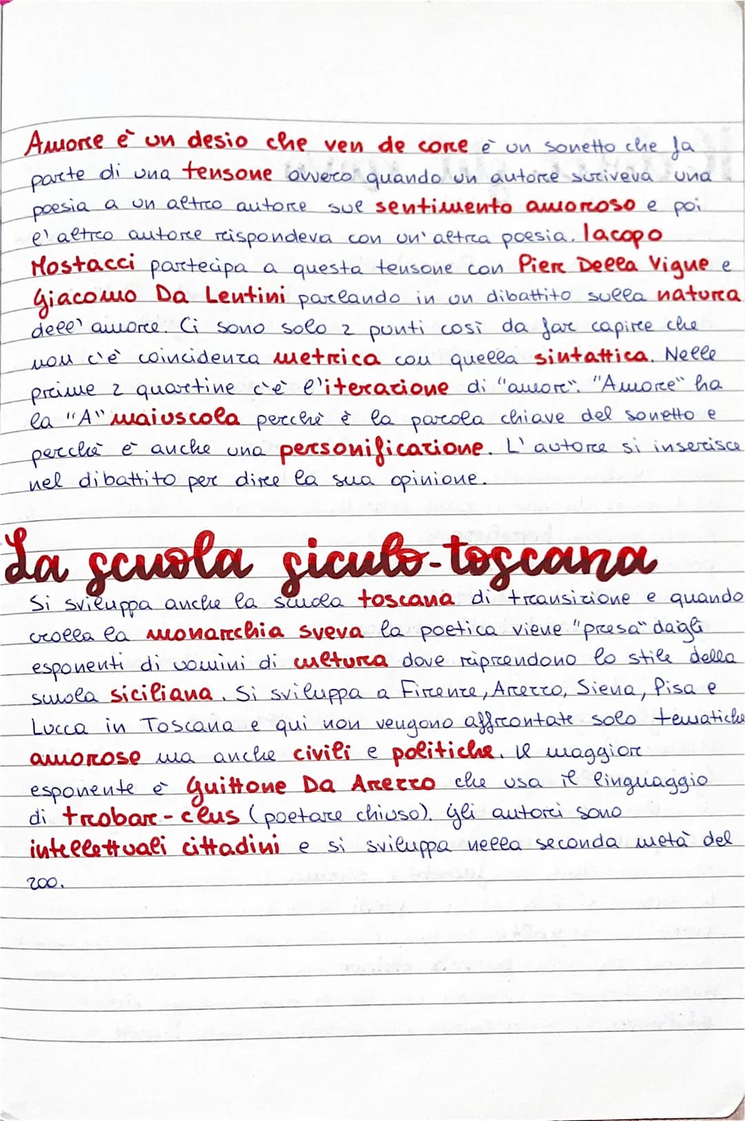 La scuola siciliana
Alla corte di Federico di Svevia si sviluppa la scuola
siciliana dove molti poeti scrivono poesie in siciliano, che poi
