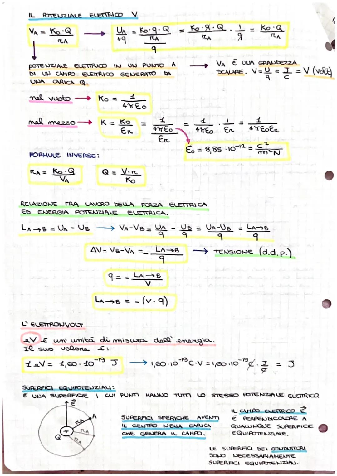# L'ENERGIA POTENZIALE ELETTRICA

ENERGIA E POSSIBILITA DI COMPIERE LAVORO E UNA GRANDEZZA SCALARE E
NEL SI. SI MISURA IN JOULE (J).
L'ENERG