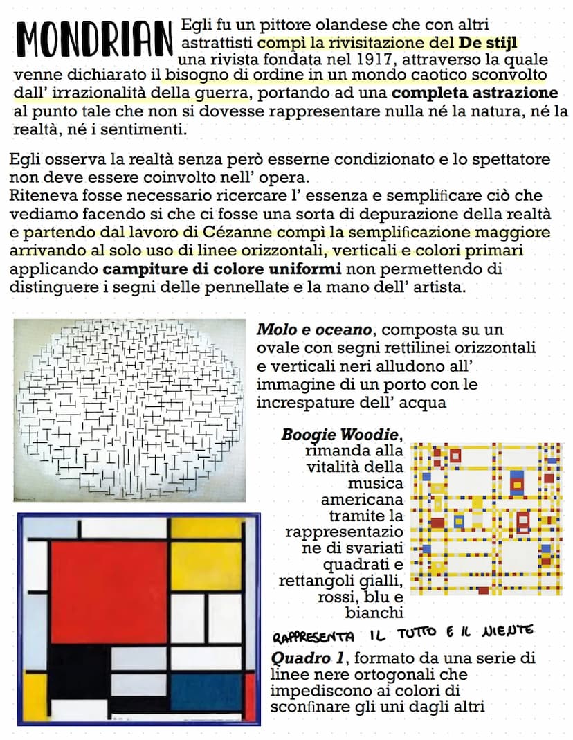 ASTRATTISMO
L'Astrattismo (dal latino ab tràhere ossia ‘allontanarsi', 'prescindere'
dalle forme del reale, dal figurativo) si impone come r