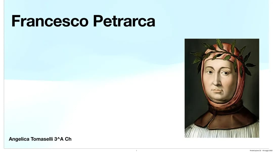 ppt. Petrarca e Boccaccio