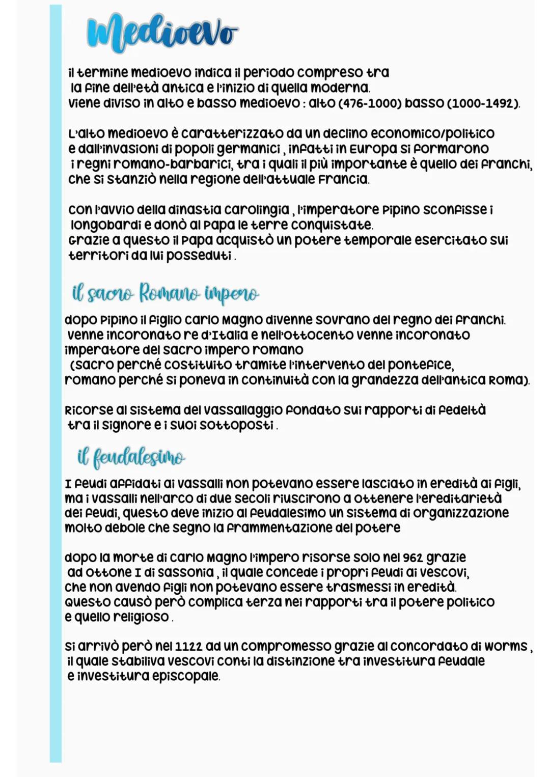 il medioevo 