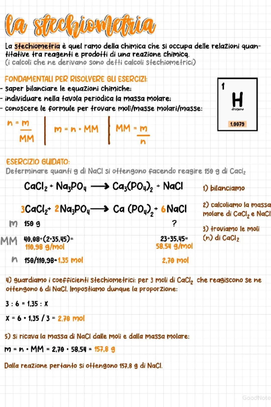 Stechiometria Facile: Esercizio Guidato Passo-Passo