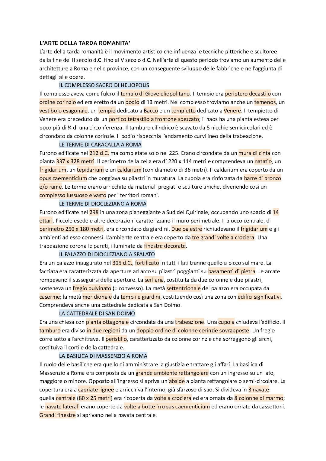 L'Arte Paleocristiana e Romana Tardiva: Sintesi e Approfondimenti