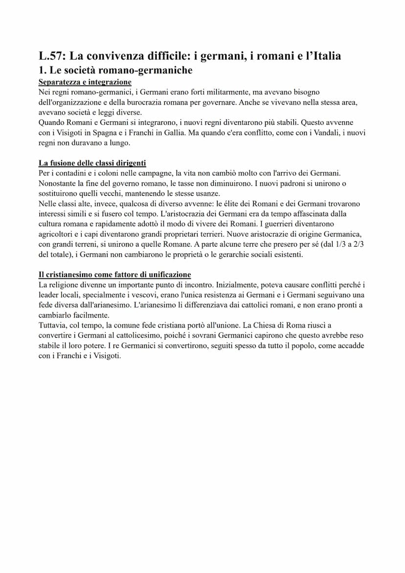 I REGNI ROMANO-GERMANICI
(LEZ. 56, 57, 58)
L.56: Dopo l'impero: i regni romano-germanici
1. Il panorama europeo
i regni, fragili organismi p