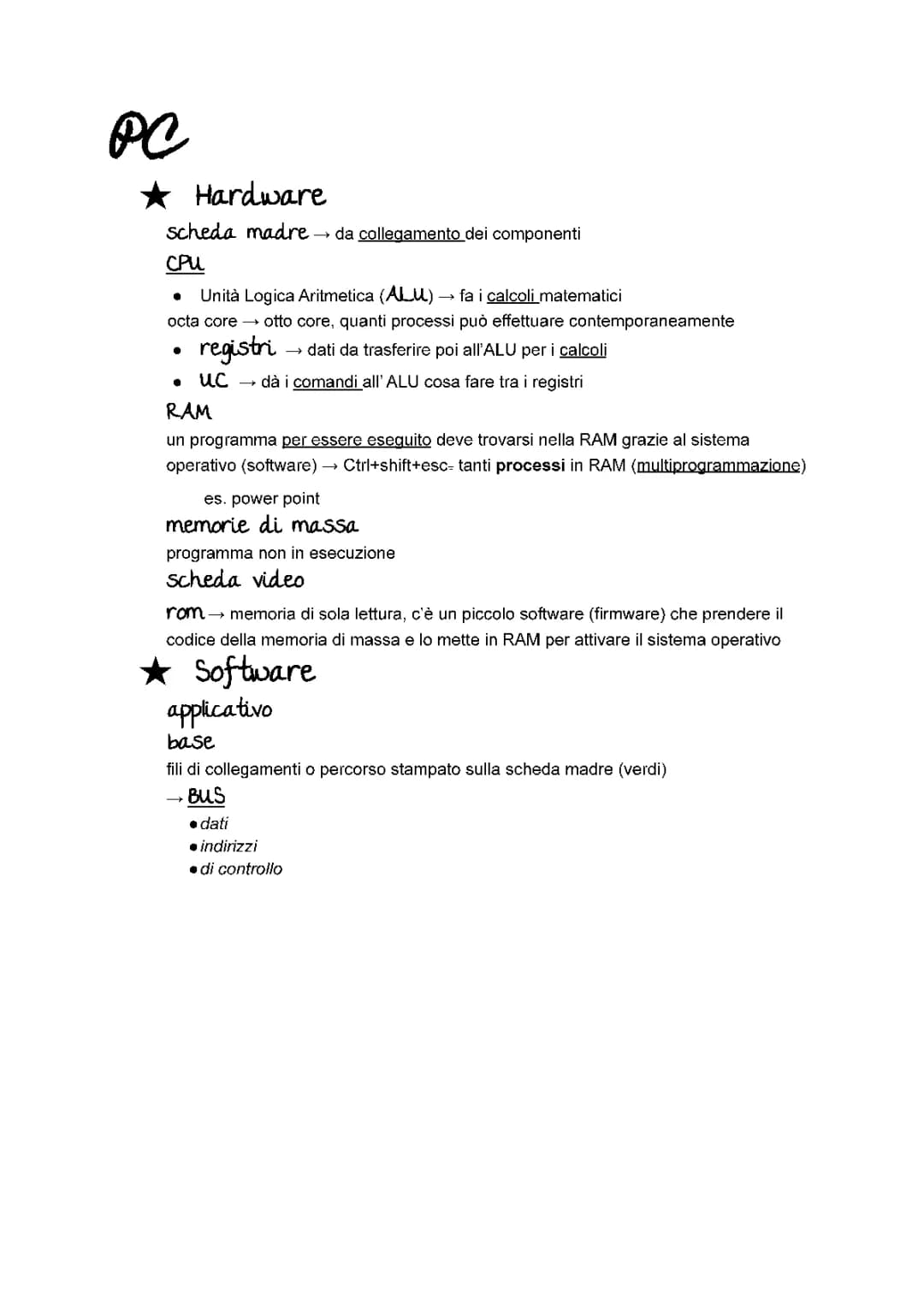 Hardware e software