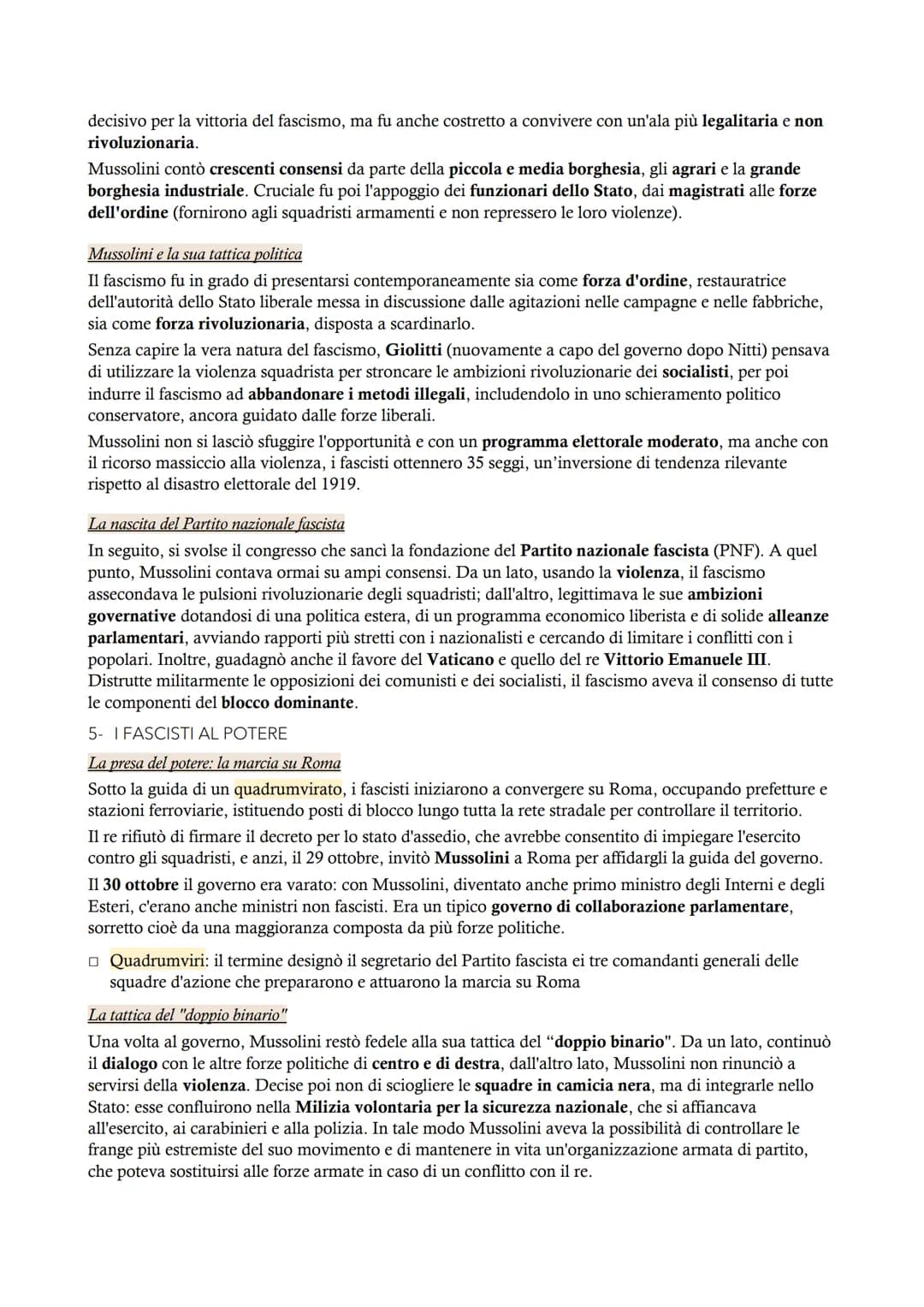 Il fascismo
MODULO 7
LE ORIGINI DEL FASCISMO
1- IL PRIMO DOPOGUERRA IN ITALIA (1919-1920)
L'eredità della guerra
Il dopoguerra italiano fu a