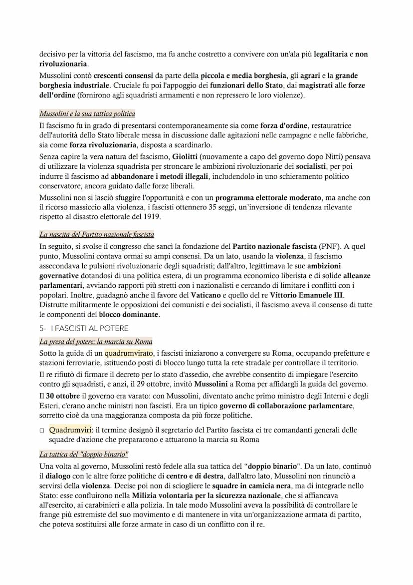 Il fascismo
MODULO 7
LE ORIGINI DEL FASCISMO
1- IL PRIMO DOPOGUERRA IN ITALIA (1919-1920)
L'eredità della guerra
Il dopoguerra italiano fu a
