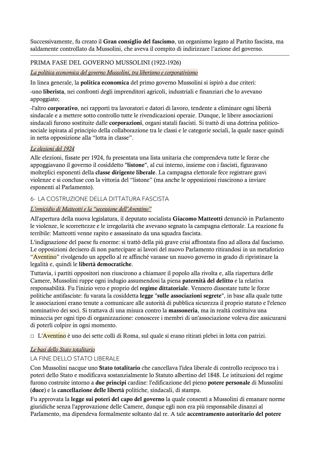 Il fascismo
MODULO 7
LE ORIGINI DEL FASCISMO
1- IL PRIMO DOPOGUERRA IN ITALIA (1919-1920)
L'eredità della guerra
Il dopoguerra italiano fu a