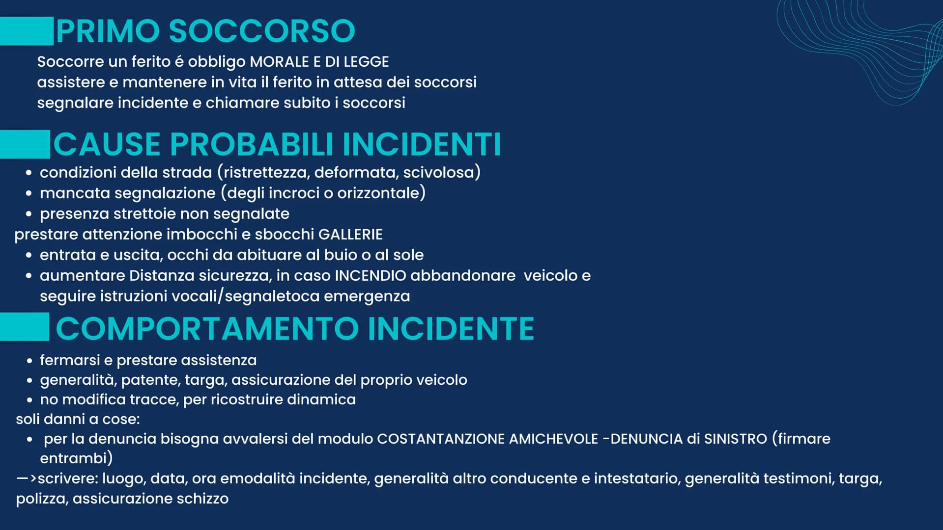 PATENTE
dai Studia 14
16
18
PATENTI
AM
20-21-24
A1
Ciclomotori 2 o 3 ruote Quadriciclo leggero
velocità max 45 km/h con cilindrata fino a 50