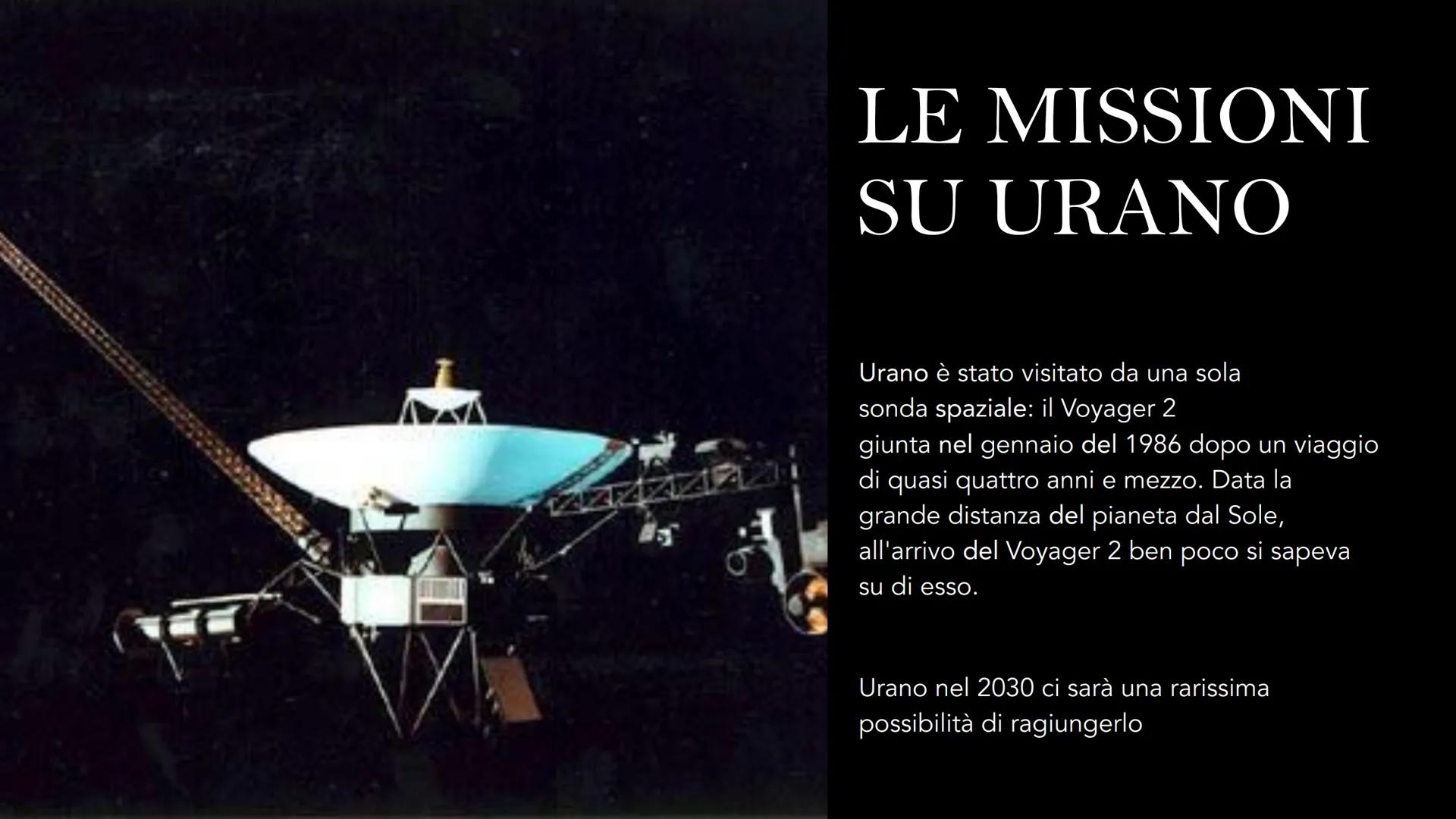 # IL PIANETA URANO

Porta il nome
del dio greco del cielo Urano,
padre di Crono - La temperatura media sulla superficie di
Urano è molto bas