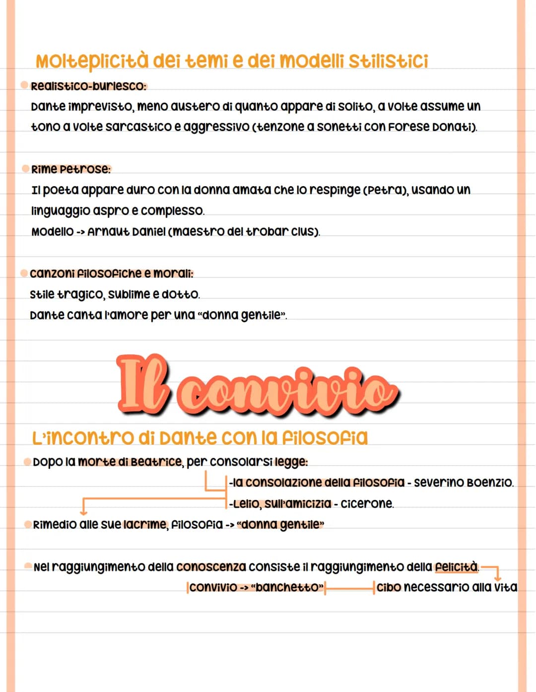 La Vita Nova
Dante scrive poesie d'amore.
Alcune -> raccolte in "Vita Nova"
opera mista di prosa e poesia ("libello")
Lingua: volgare
Argome