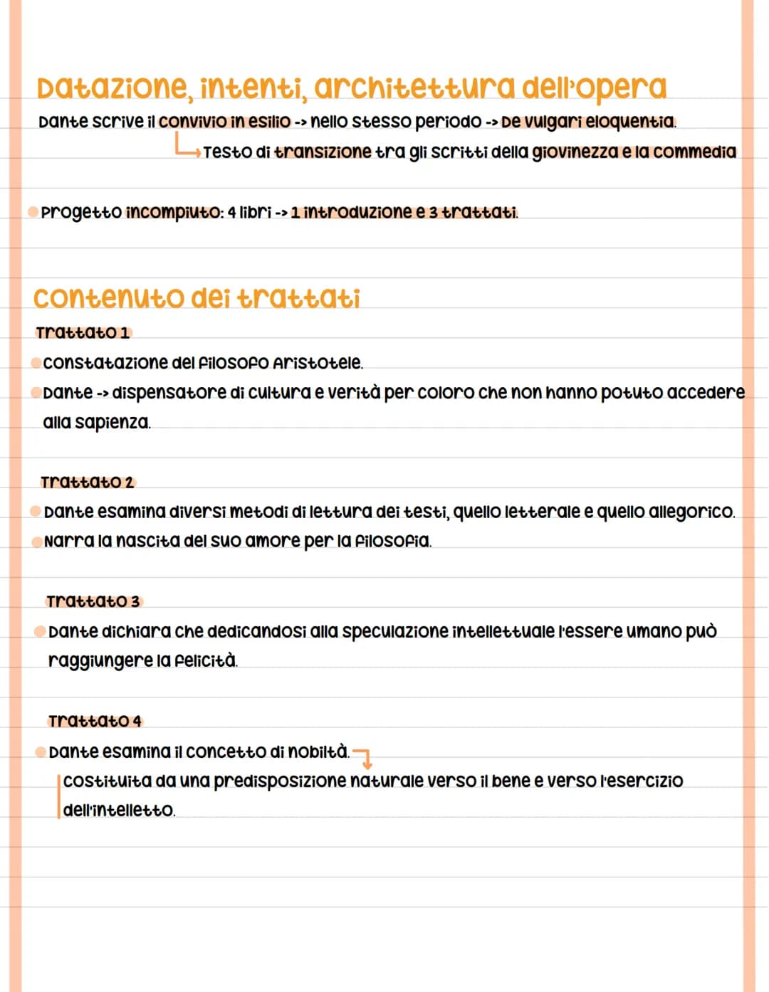La Vita Nova
Dante scrive poesie d'amore.
Alcune -> raccolte in "Vita Nova"
opera mista di prosa e poesia ("libello")
Lingua: volgare
Argome