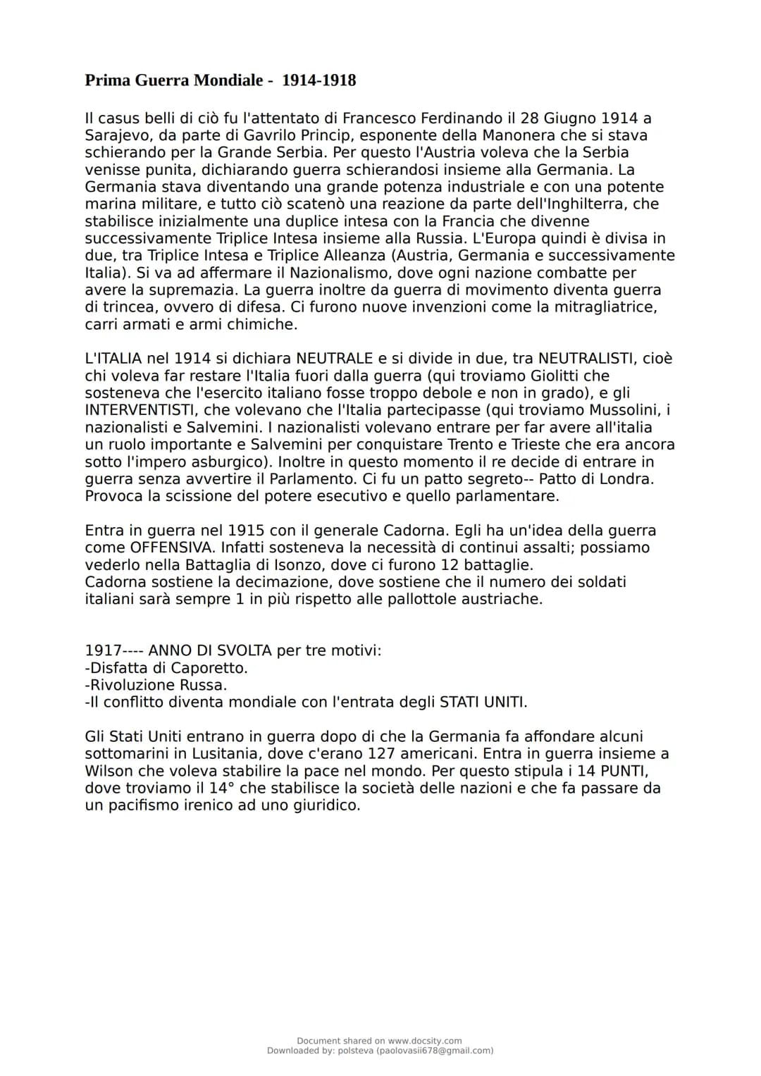 Riforme di Giolitti e Le Guerre Mondiali: Un Riassunto Semplice