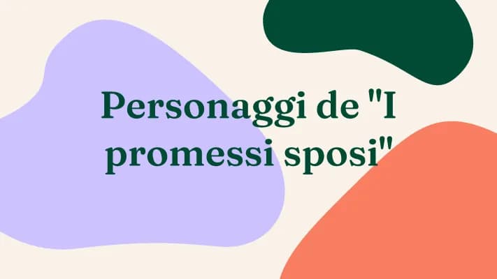 Know I personaggi dei promessi sposi thumbnail