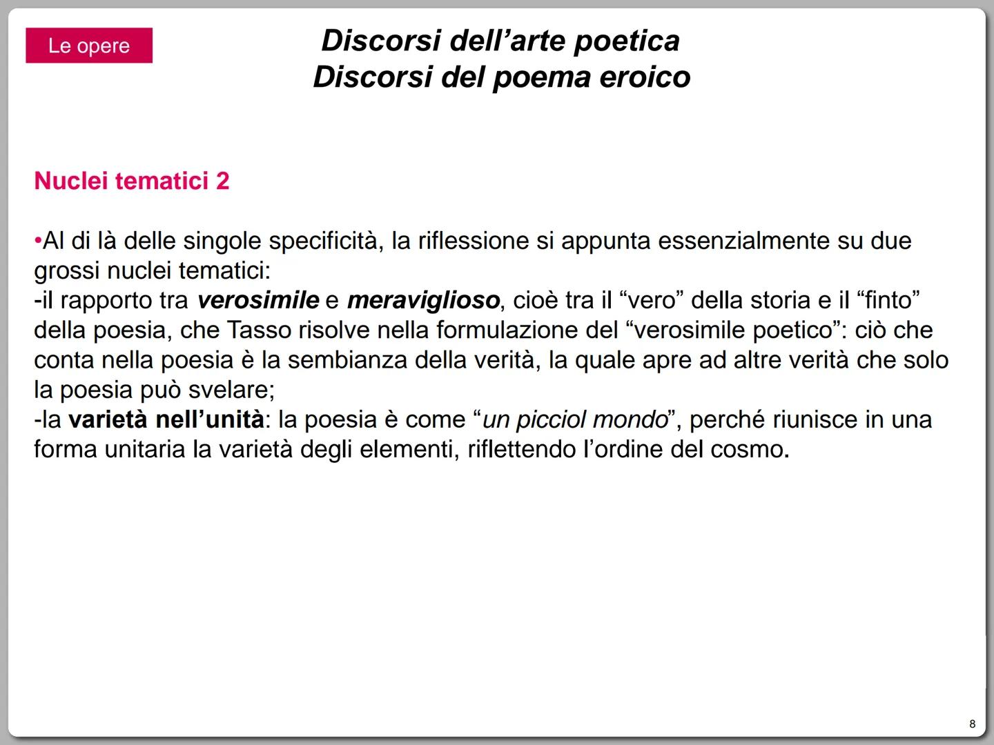 # La vita

# Torquato Tasso
(1544-1595)

Nasce a Sorrento nel 1544.

I genitori, di nobile schiatta, risiedono in Campania
perché il padre p