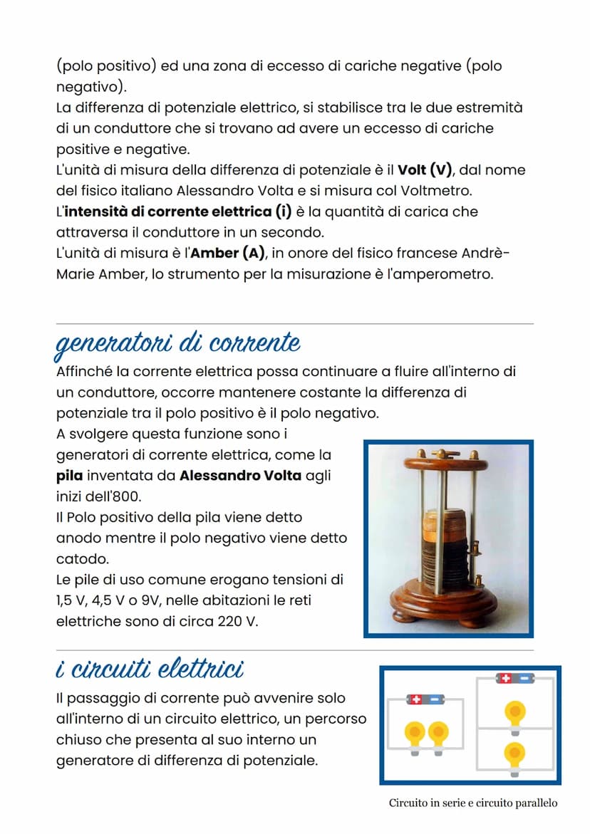 La corrente elettrica
La corrente elettrica è un flusso di elettroni.
effetto termico
La corrente elettrica è un flusso di cariche elettrich