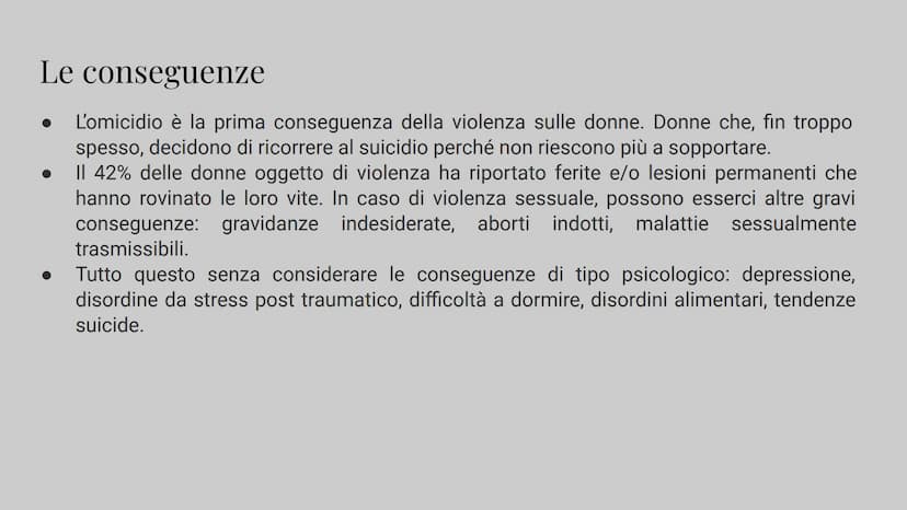 Il Femminicidio
Giada Mincione Con il termine femminicidio si intende un
particolare tipo di omicidio la cui vittima è
una donna. La parola 