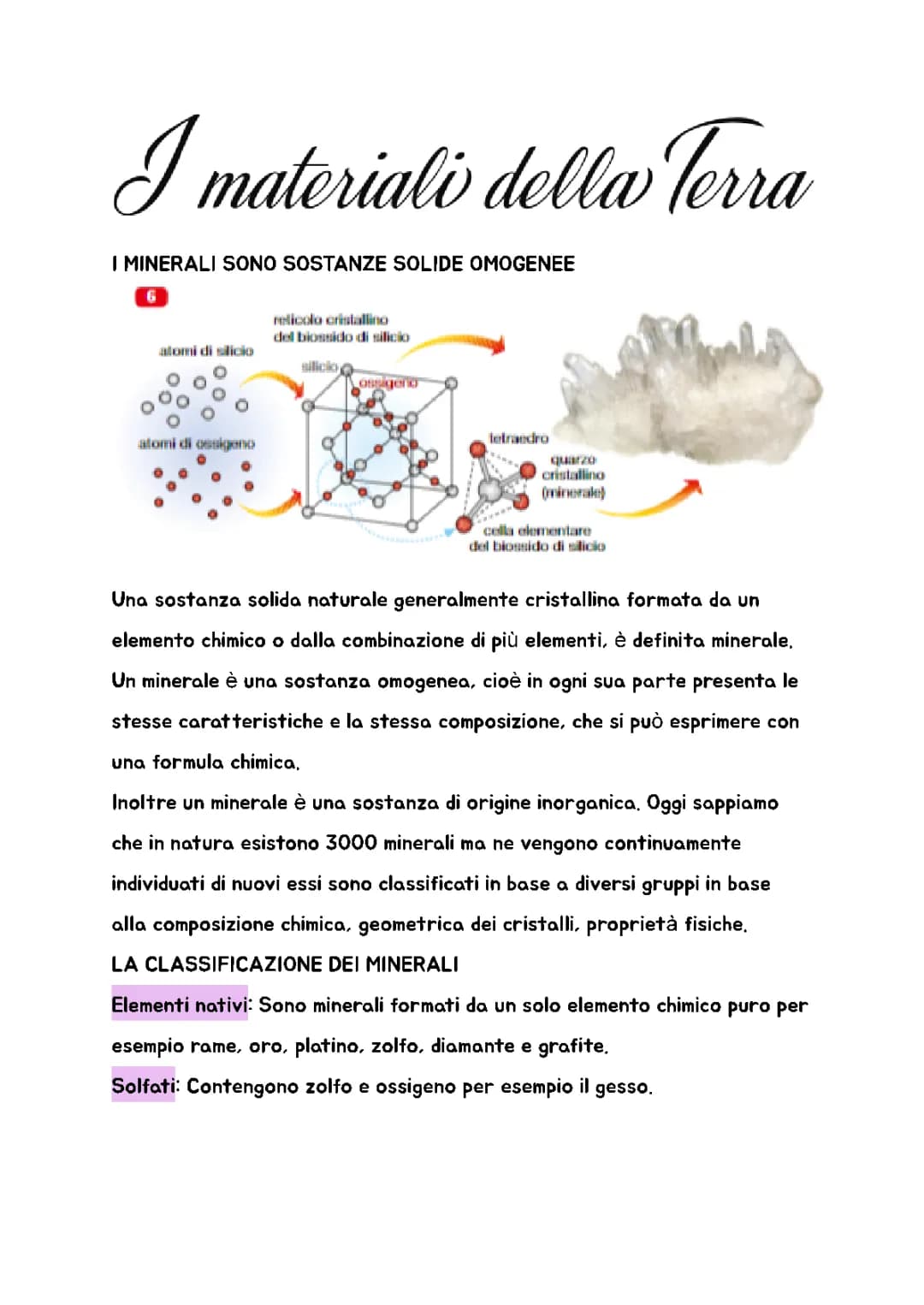 Minerali e rocce