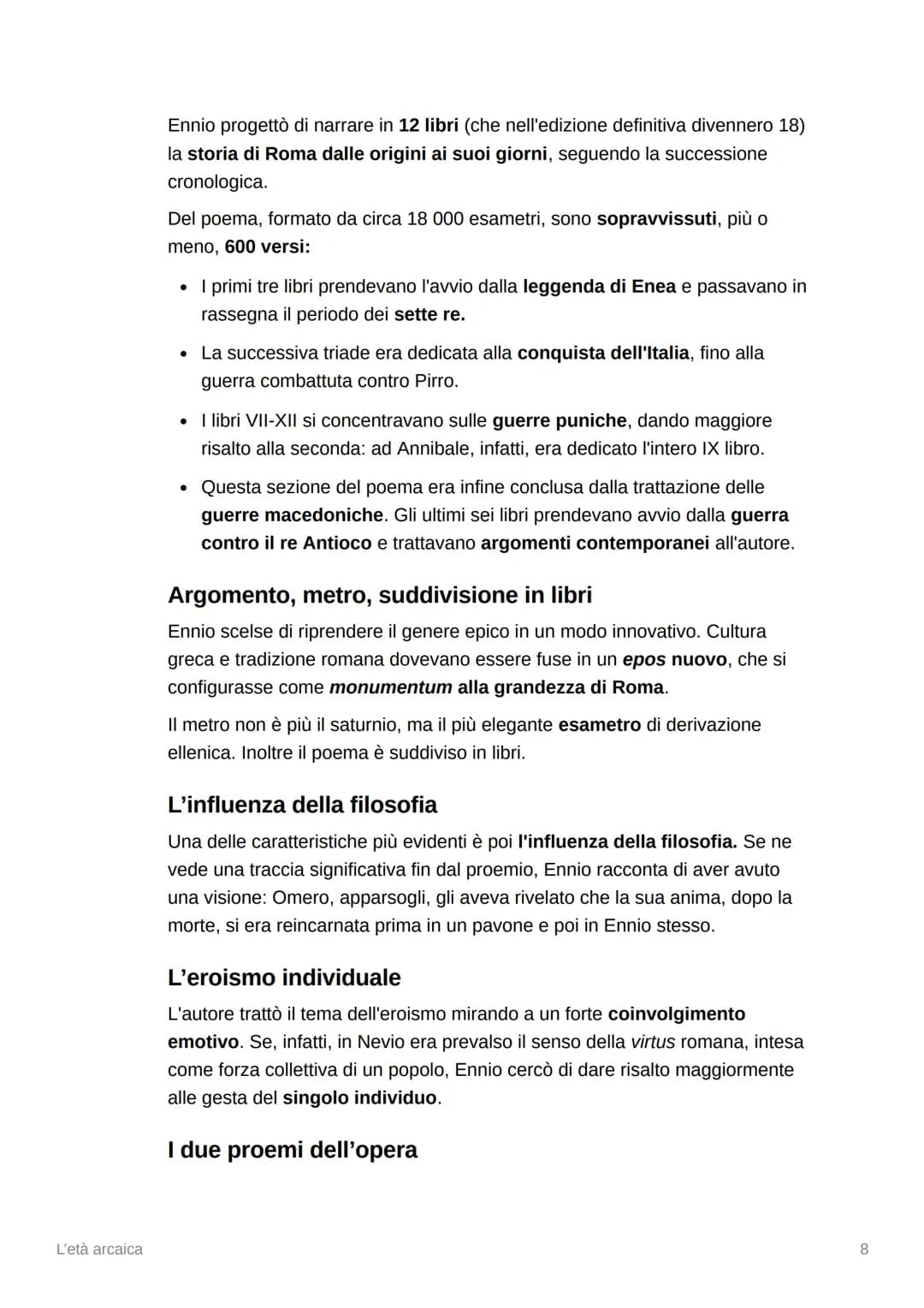 L'età arcaica
Livio Andronico
▼ La vita
Livio Andronico era originario di Taranto e viene condotto a Roma come
schiavo nel 272 a.C. quando l