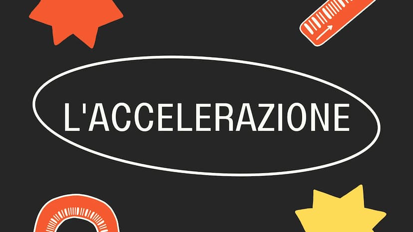 חוחוק
L'ACCELERAZIONE ACCELERAZIONE
Per accelerazione di un
punto materiale si intende
il rapporto tra la
variazione di velocità e
l'interva