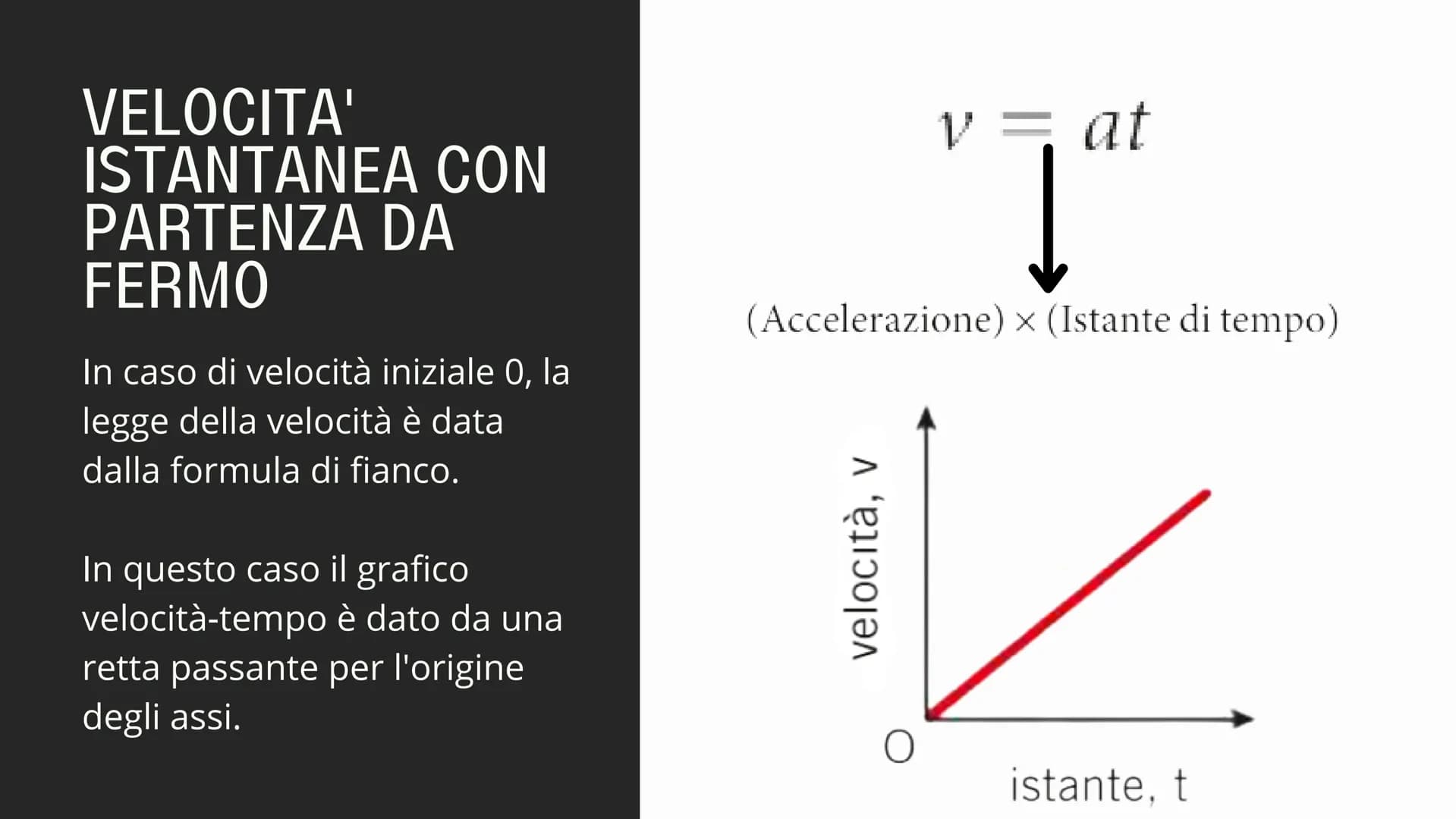 חוחוק
L'ACCELERAZIONE ACCELERAZIONE
Per accelerazione di un
punto materiale si intende
il rapporto tra la
variazione di velocità e
l'interva