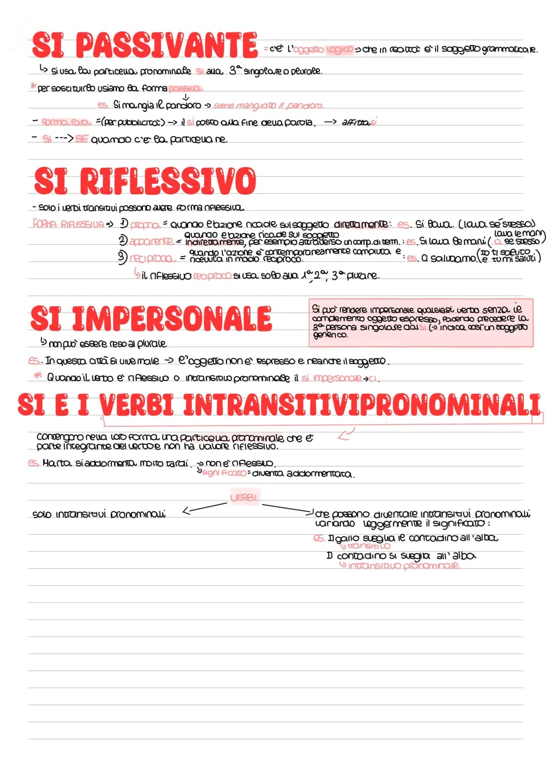 SI PASSIVANTE
> Si usa la particella pronominale si aua 3ª singolare o plurale.
per sostituireo usiamo la forma passiva.
↓
es. Si mangia il 